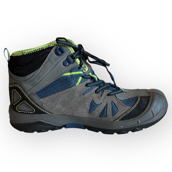 Merrell Capra Mid Waterproof Hiking Boots Blue Gray Little Boys Youth Size 4 - Picture 8 of 11
